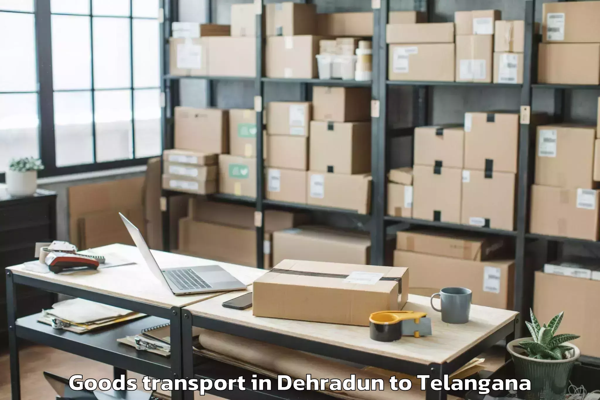 Affordable Dehradun to Thorrur Goods Transport